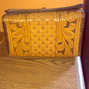 Western leather purse